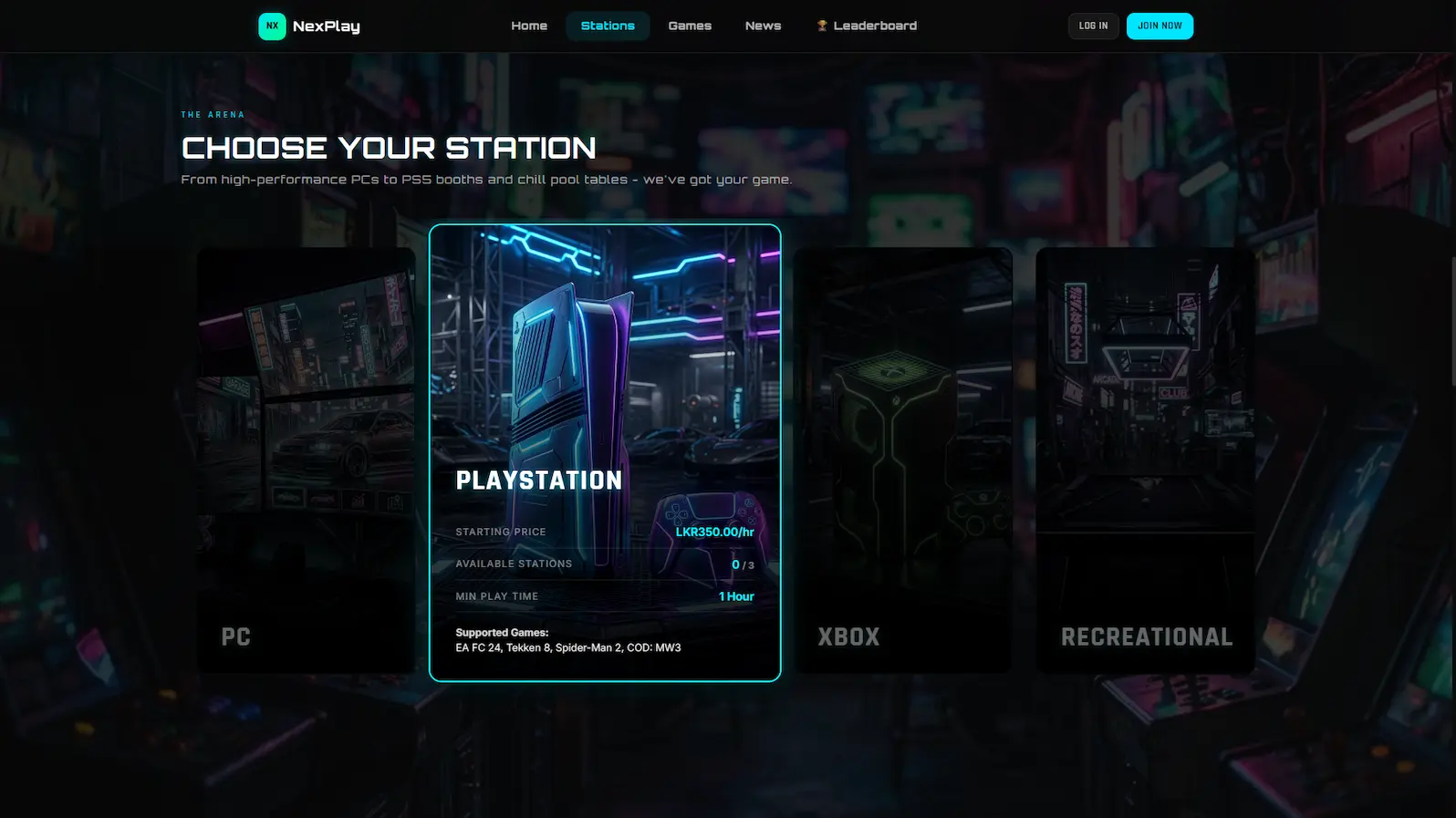 NexPlay Interface Background