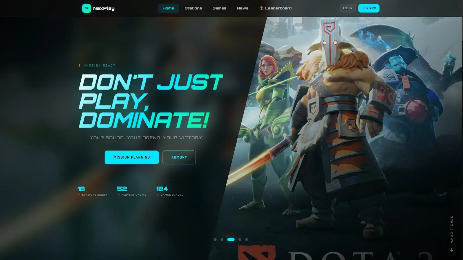 NexPlay Interface Foreground